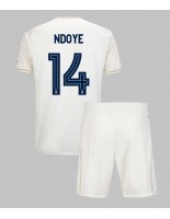 Nottingham Forest Dan Ndoye #14 Bortedraktsett Barn 2025-26 Korte ermer (+ bukser)